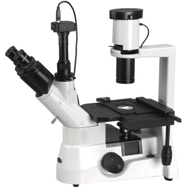 Amscope 40X-1000X Trinocular Inverted Biological Microscope With Phase-contrast, 10MP USB 2 Camera IN300TC-10M